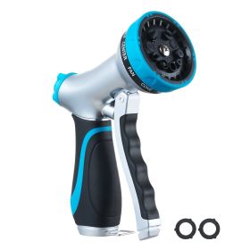 VEVOR Hose Nozzle, 10 Adjustable Spray Patterns, Metal Water Hose Nozzle with Comfortable Ergonomic Grip