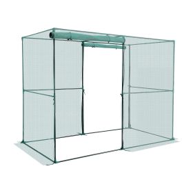 VEVOR Crop Cage, 7.8 x 3.9 x 5.9 ft Plant Protection Tent with Zippered Door, Wind-Resistant Tall Crop Cage, Easy to Install, Outdoor Raised Bed