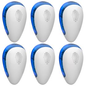 6Pcs Ultrasonic Pest Repeller Indoor Plug In Bug Repellent Mosquito Spider Ant Roaches Mice Control For Bedroom Garage Warehouse Office (Option: 6Pack)